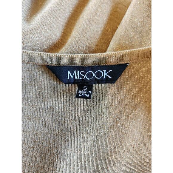 Misook Metallic Gold Sleeveless Top Size Small - Picture 5 of 7
